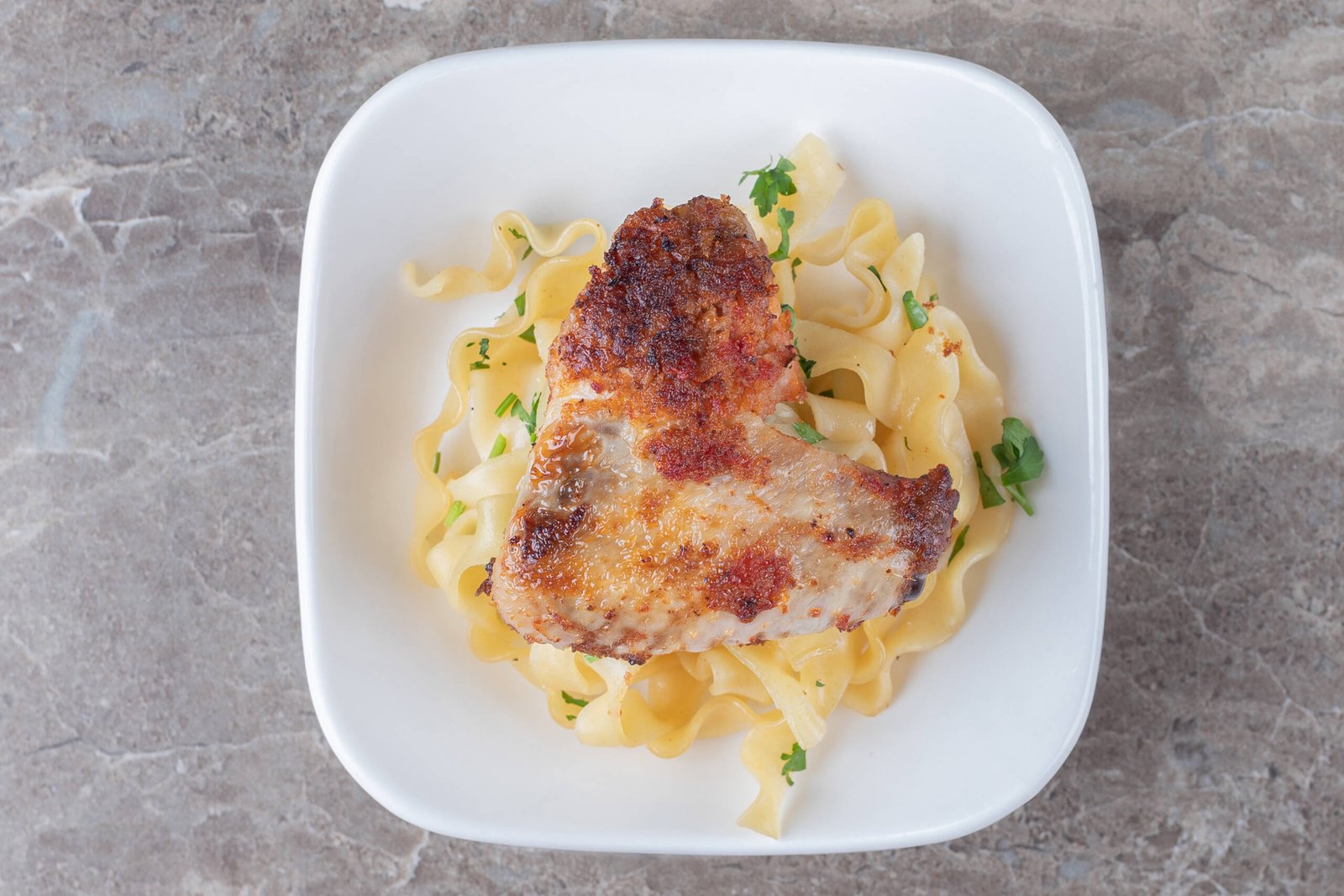 Chicken Schnitzel & Pasta